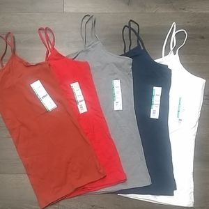 (5)NWT- Time and Tru fitted tank top